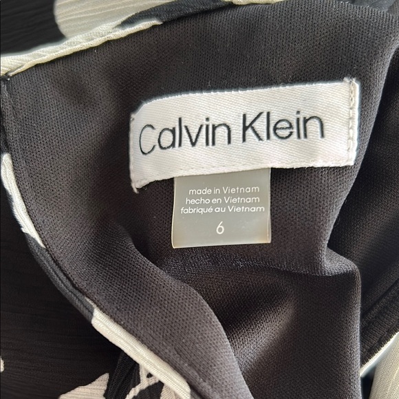 Calvin Klein Black and White Flowy Dress size 6 NWT - Picture 7 of 8